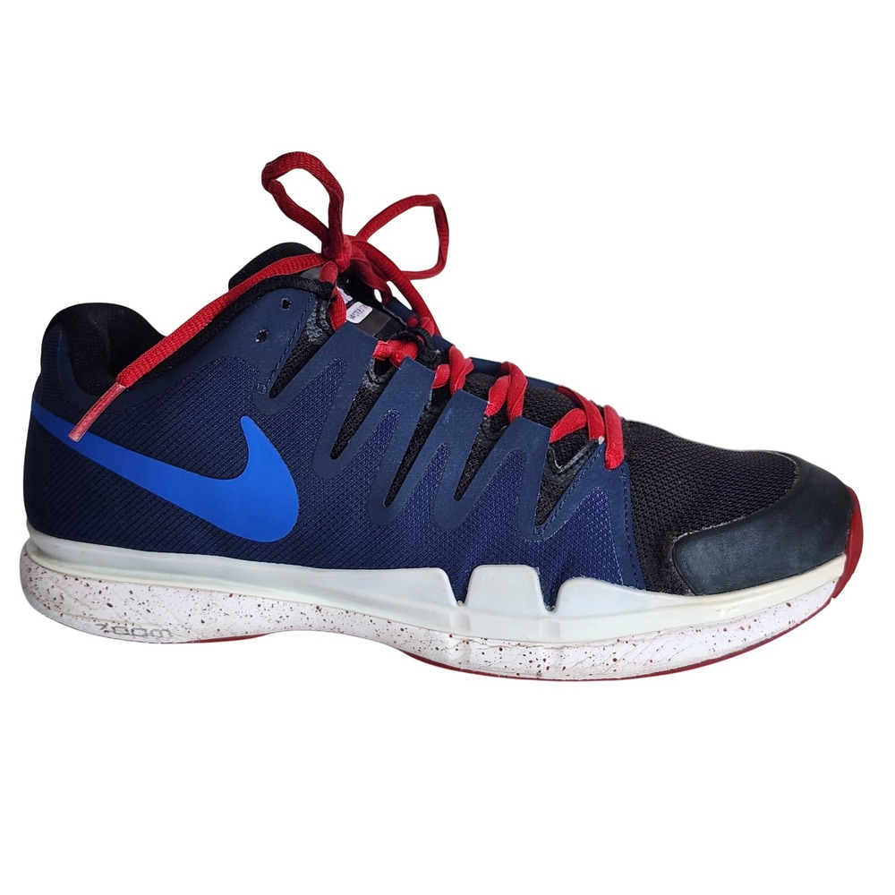 Nike Zoom Vapor 9.5 Tour Navy Blue Red NikeID 898308-991 Mens Tennis 8.5